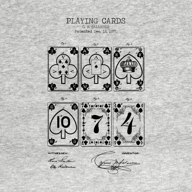 PLAYING CARDS patent bling art, by Dennson Creative